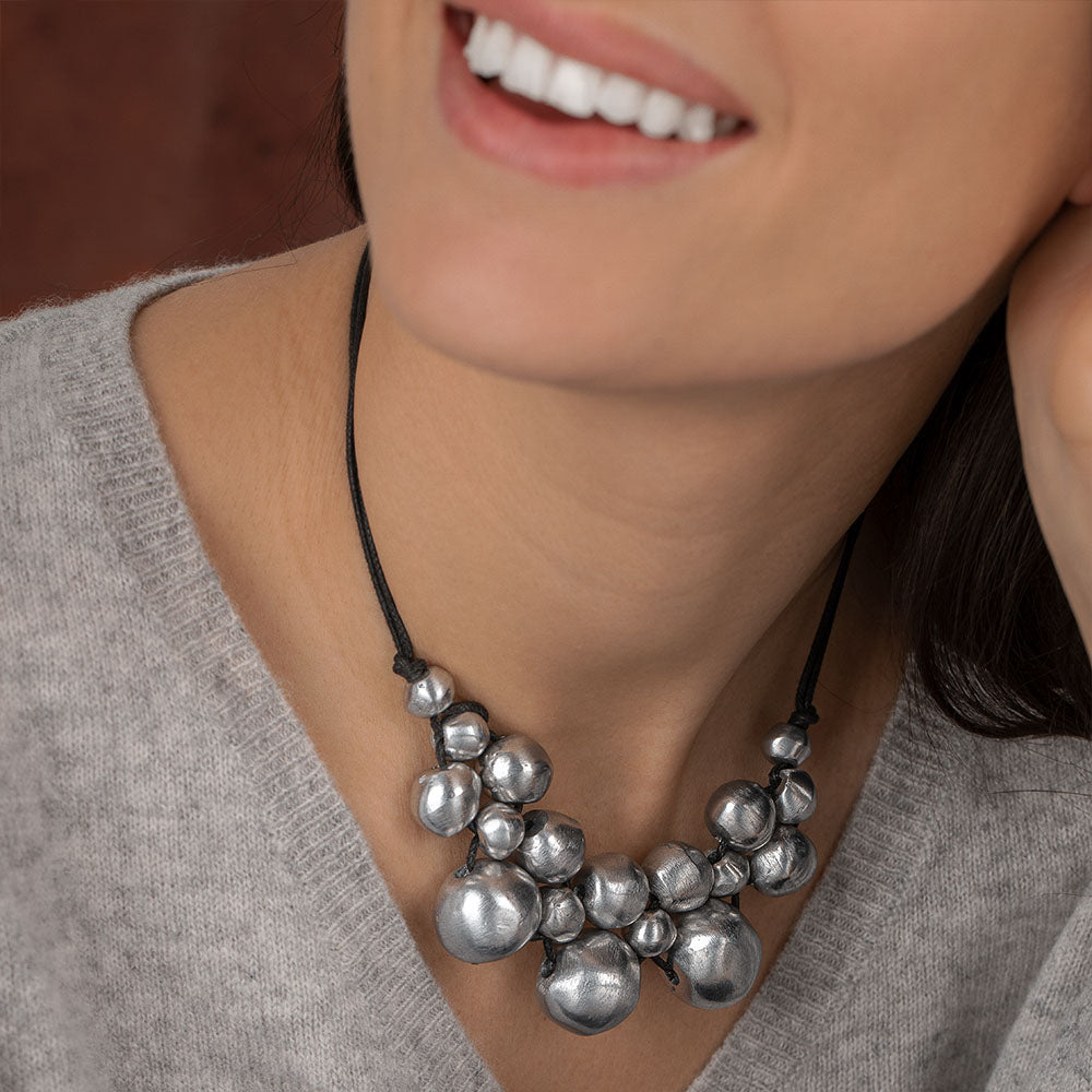 COLLIER 3 MODELE BOULES À DECALÉ