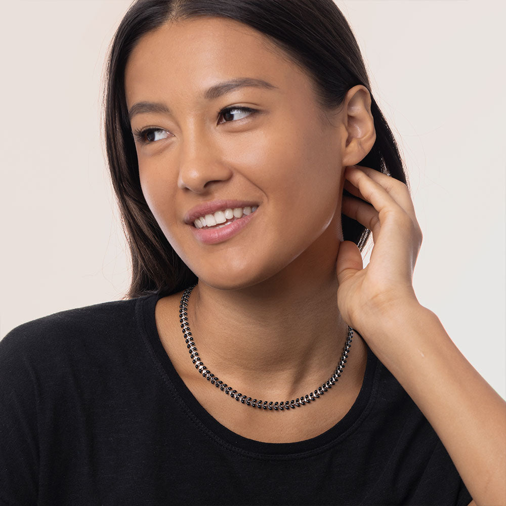 GIROCOLLO FOGLIOLINE NERE