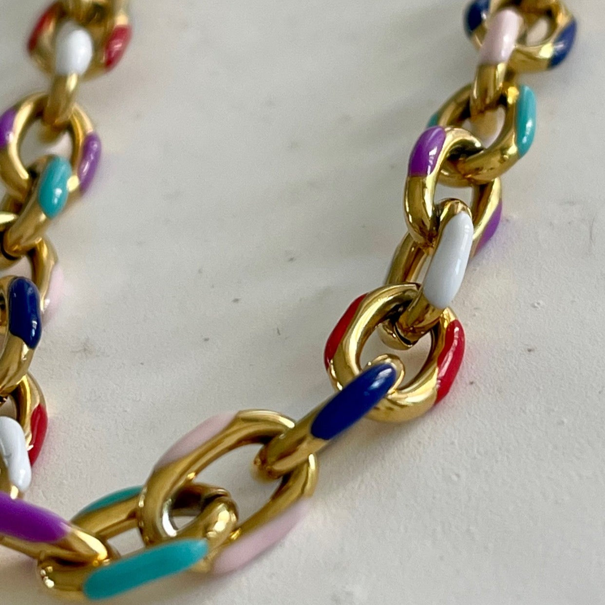 Rainbow Chain Necklace