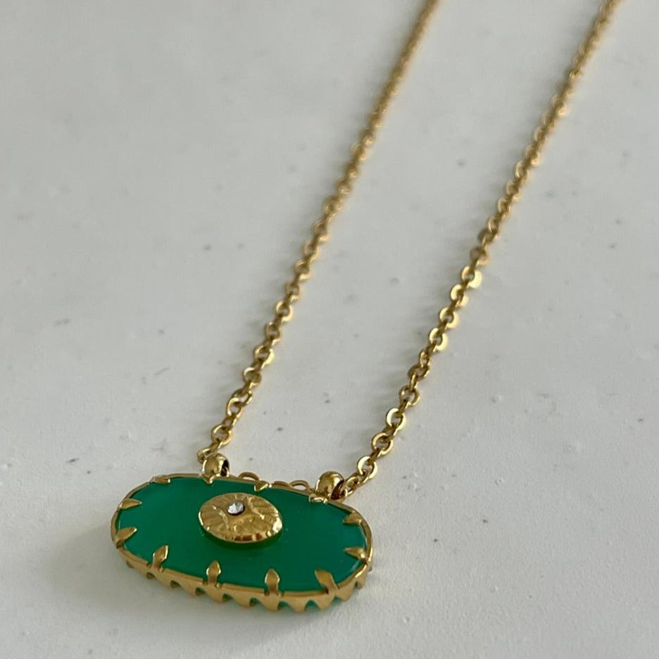 Amelie Green Necklace