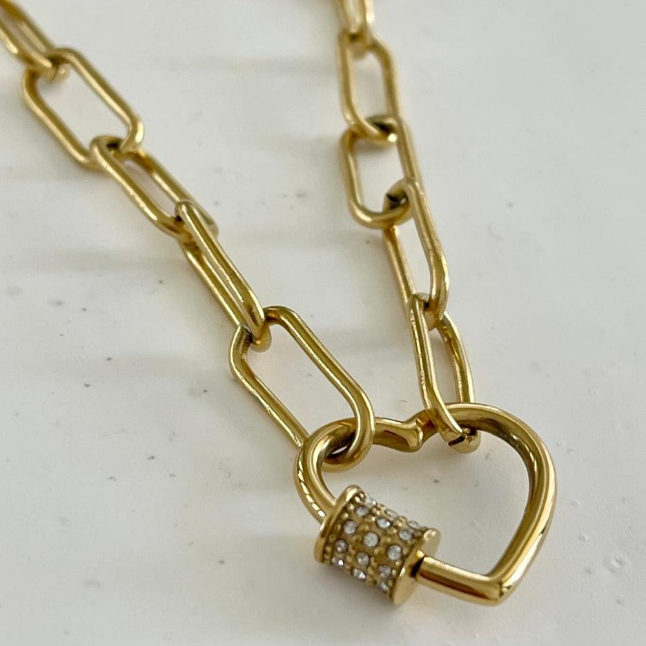 Locked Heart Necklace