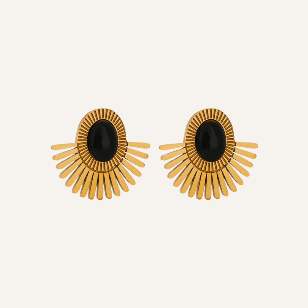 Black Sun Earrings