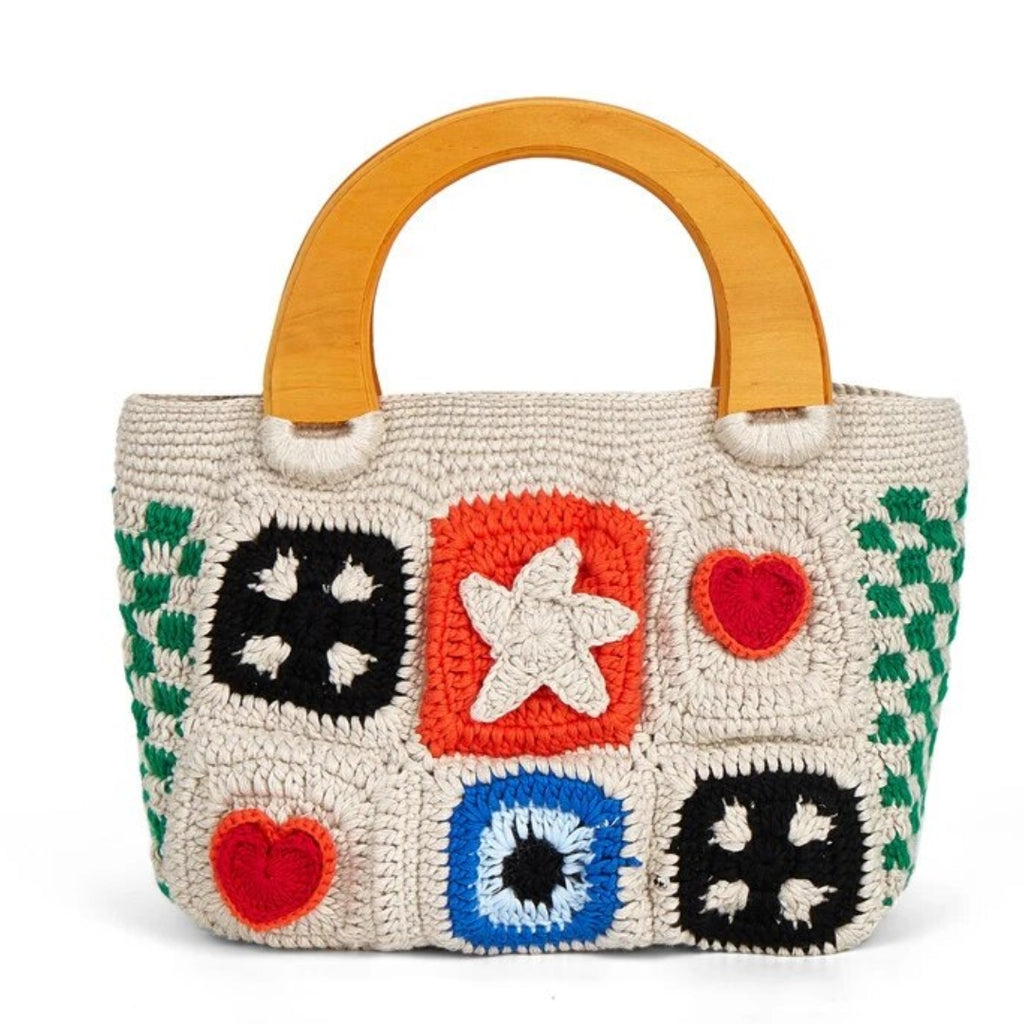 Edith Crochet Graphic Mini Bag